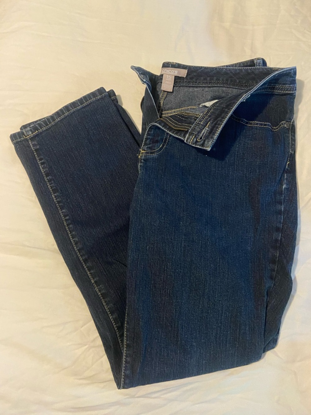 Chico's Deep Indigo Straight-Leg Women's Jeans